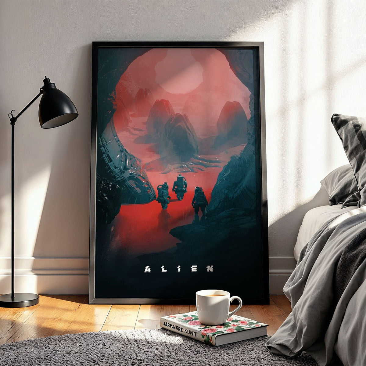 Flex Designs Poster Alien Landing Sketch 11 x 17" Home Goods - Movie 1979 Movie Poster