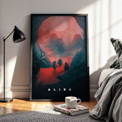 Flex Designs Poster Alien Landing Sketch 11 x 17" Home Goods - Movie 1979 Movie Poster