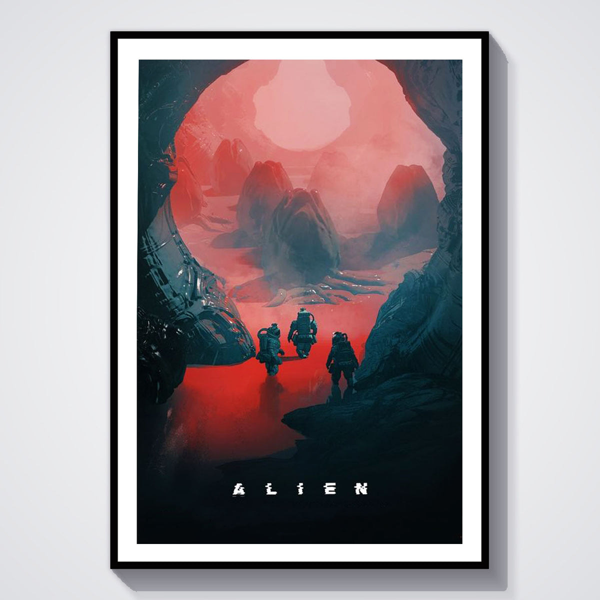 Flex Designs Poster Alien Landing Sketch 5 x 7" Home Goods - Movie 1979 Movie Poster