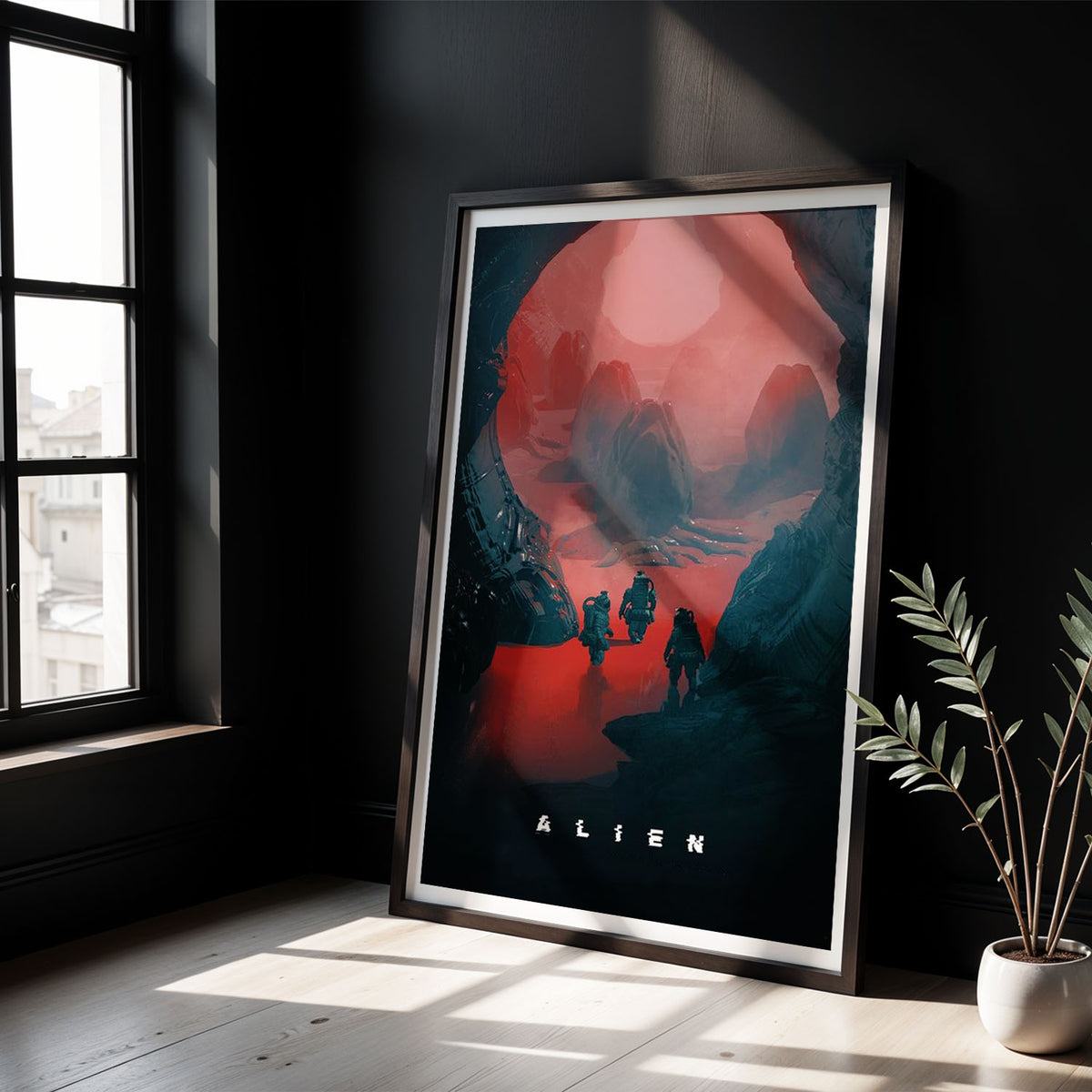 Flex Designs Poster Alien Landing Sketch 5 x 7" Home Goods - Movie 1979 Movie Poster