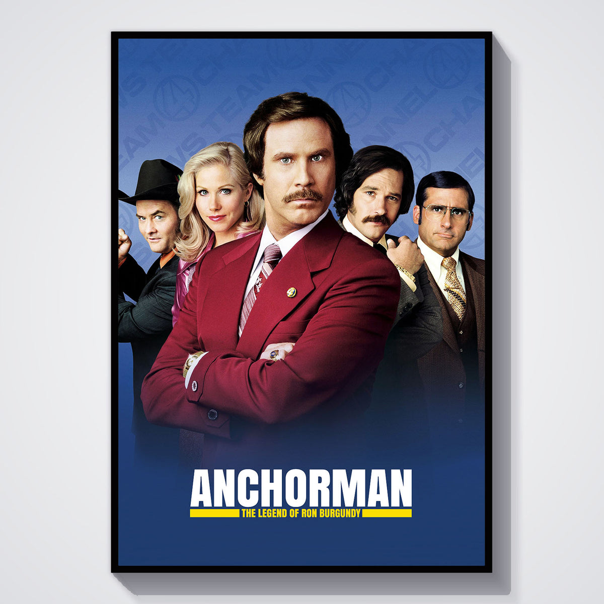 Flex Designs Poster Anchorman The Legend of Ron Burgundy 11 x 17" Home Goods - Movie 2004 Movie Poster
