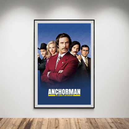 Flex Designs Poster Anchorman The Legend of Ron Burgundy 5 x 7" Home Goods - Movie 2004 Movie Poster