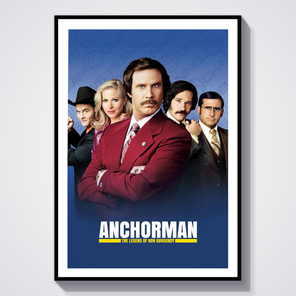 Flex Designs Poster Anchorman The Legend of Ron Burgundy 5 x 7" Home Goods - Movie 2004 Movie Poster