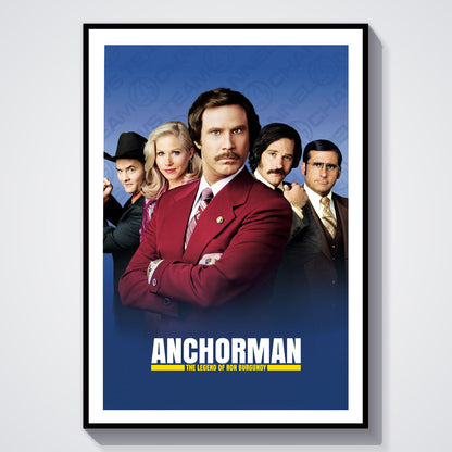Flex Designs Poster Anchorman The Legend of Ron Burgundy 5 x 7" Home Goods - Movie 2004 Movie Poster