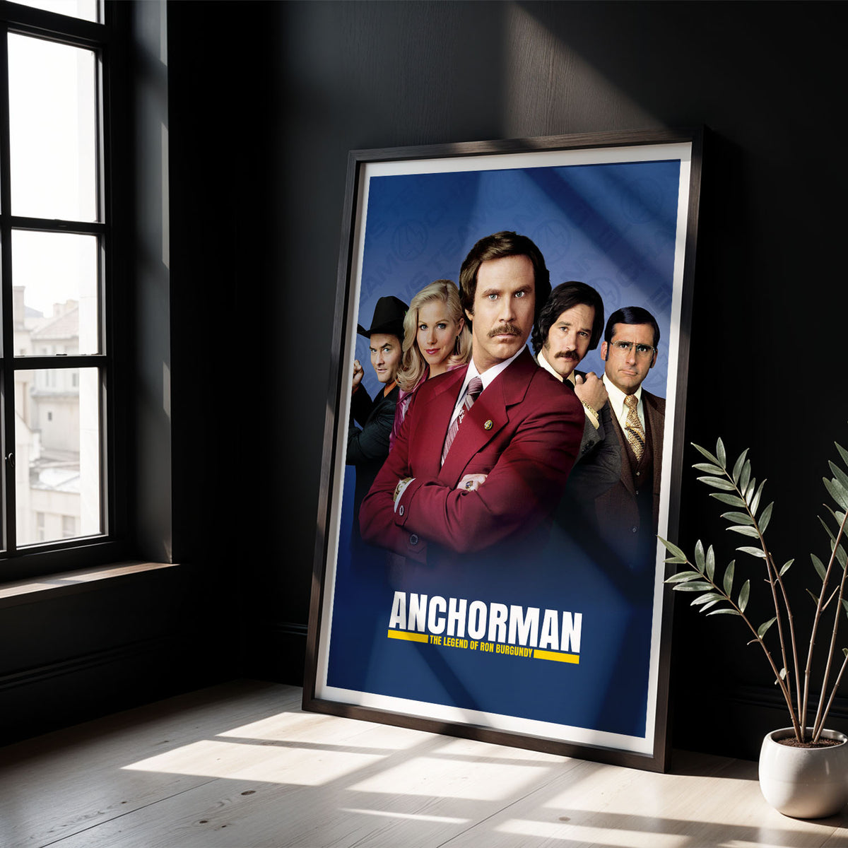 Flex Designs Poster Anchorman The Legend of Ron Burgundy 5 x 7" Home Goods - Movie 2004 Movie Poster