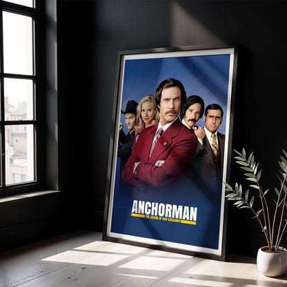 Flex Designs Poster Anchorman The Legend of Ron Burgundy 5 x 7" Home Goods - Movie 2004 Movie Poster