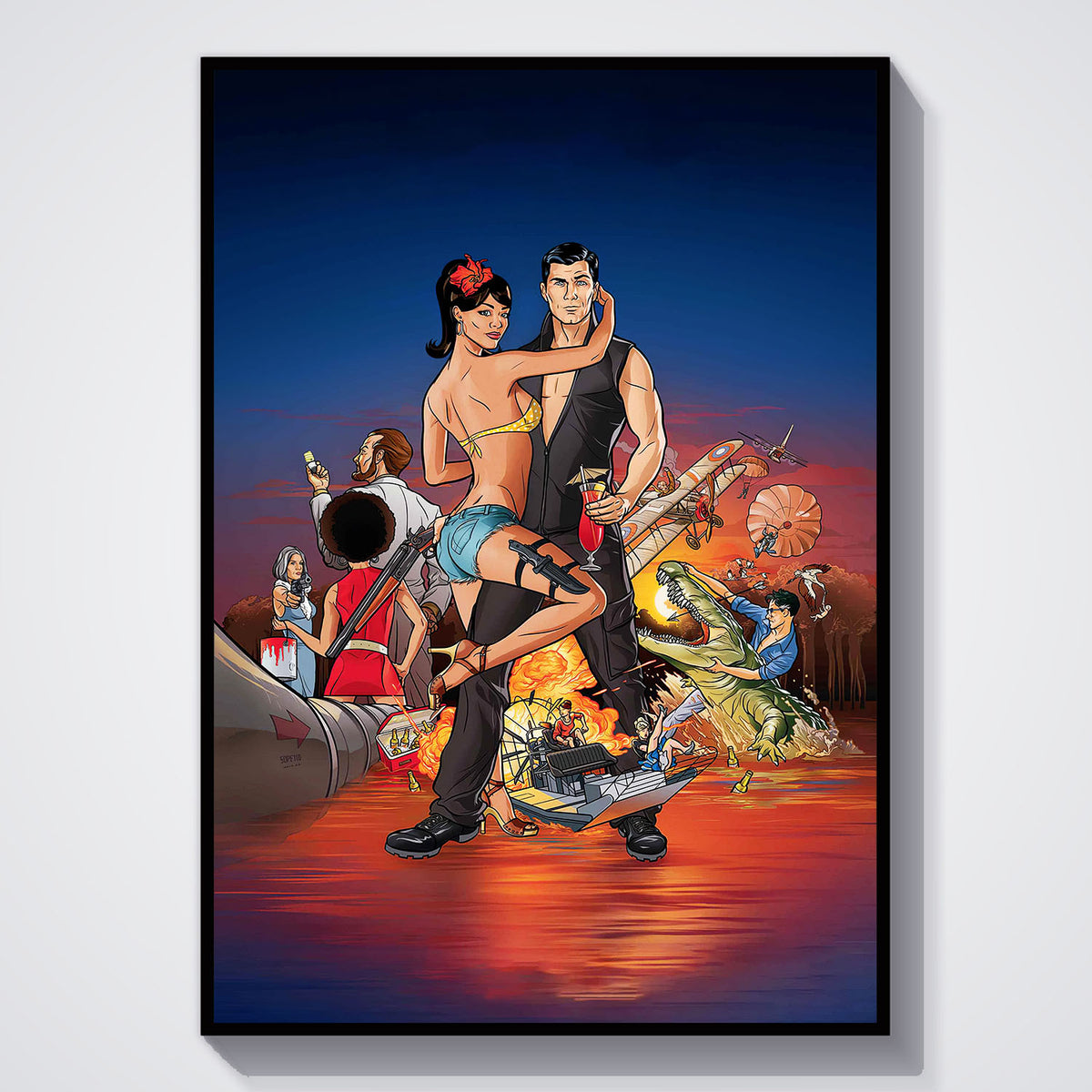 Flex Designs Poster Archer Season 2 11 x 17" Home Goods - TV Show 2009 TV Show Poster