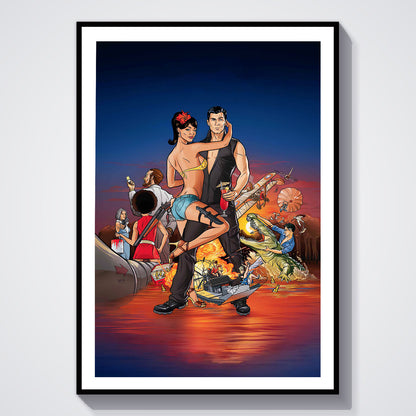 Flex Designs Poster Archer Season 2 5 x 7" Home Goods - TV Show 2009 TV Show Poster