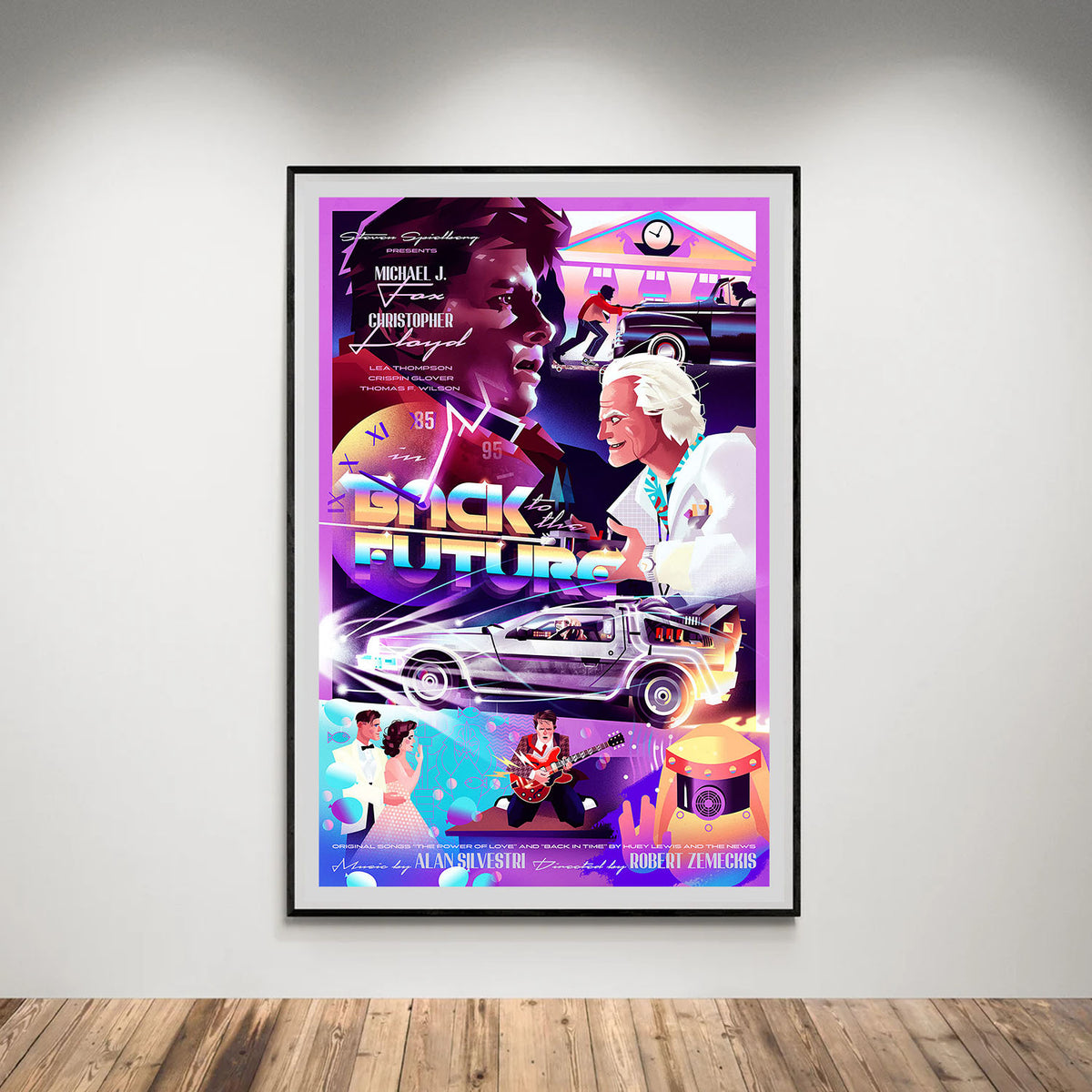 Flex Designs Poster Back to the Future Cartoon 5 x 7" Home Goods - Movie 1985 Movie Poster