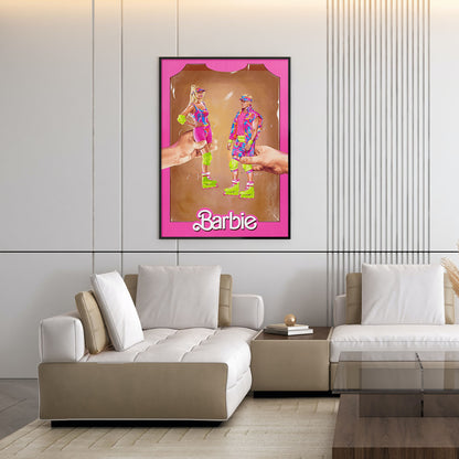 Flex Designs Poster Barbie Cartoon 11 x 17" Home Goods - Movie 2023 Movie Poster