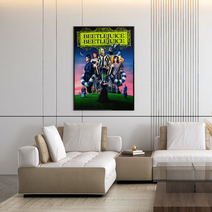 Flex Designs Poster Beetlejuice Beetlejuice 11 x 17" Home Goods - Movie 2024 Movie Poster