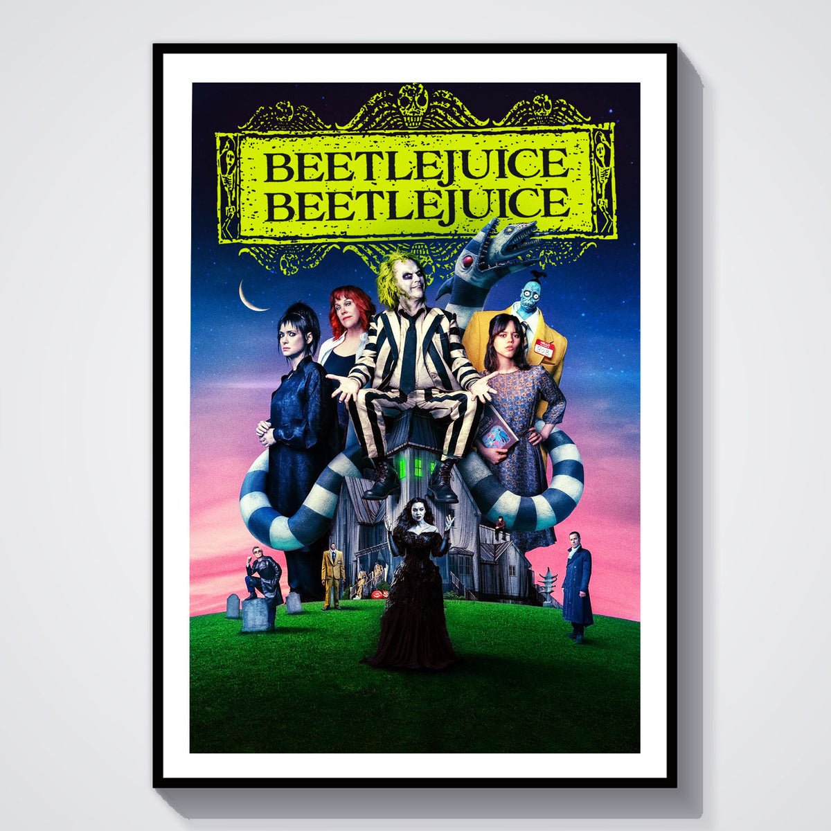 Flex Designs Poster Beetlejuice Beetlejuice 5 x 7" Home Goods - Movie 2024 Movie Poster