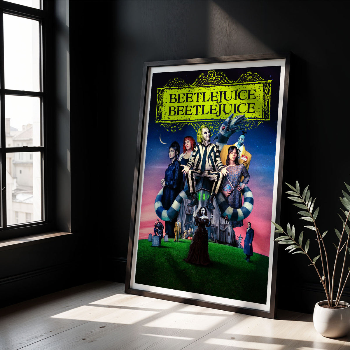 Flex Designs Poster Beetlejuice Beetlejuice 5 x 7" Home Goods - Movie 2024 Movie Poster