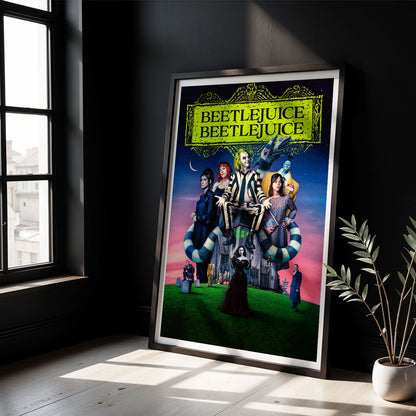 Flex Designs Poster Beetlejuice Beetlejuice 5 x 7" Home Goods - Movie 2024 Movie Poster