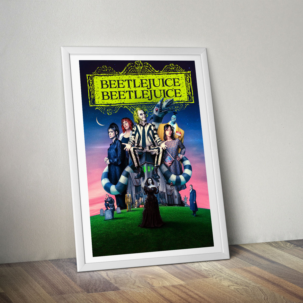 Flex Designs Poster Beetlejuice Beetlejuice 5 x 7" Home Goods - Movie 2024 Movie Poster