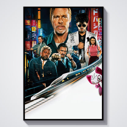 Flex Designs Poster Bullet Train Sketch 11 x 17" Home Goods - Movie 2022 Movie Poster