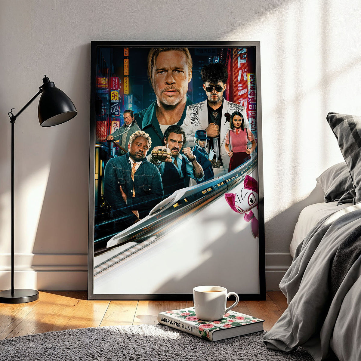 Flex Designs Poster Bullet Train Sketch 11 x 17" Home Goods - Movie 2022 Movie Poster