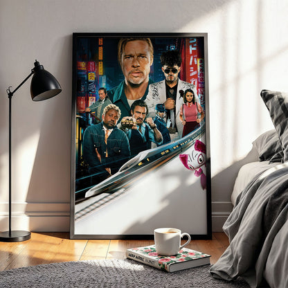 Flex Designs Poster Bullet Train Sketch 11 x 17" Home Goods - Movie 2022 Movie Poster