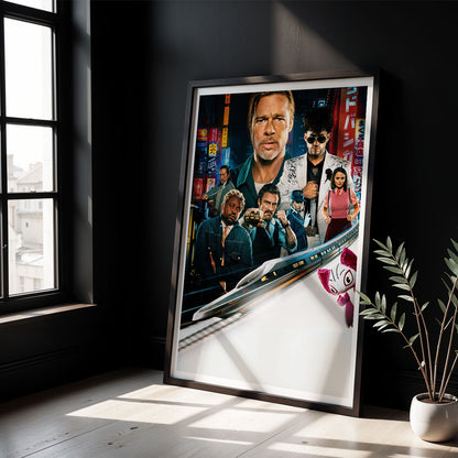Flex Designs Poster Bullet Train Sketch 5 x 7" Home Goods - Movie 2022 Movie Poster