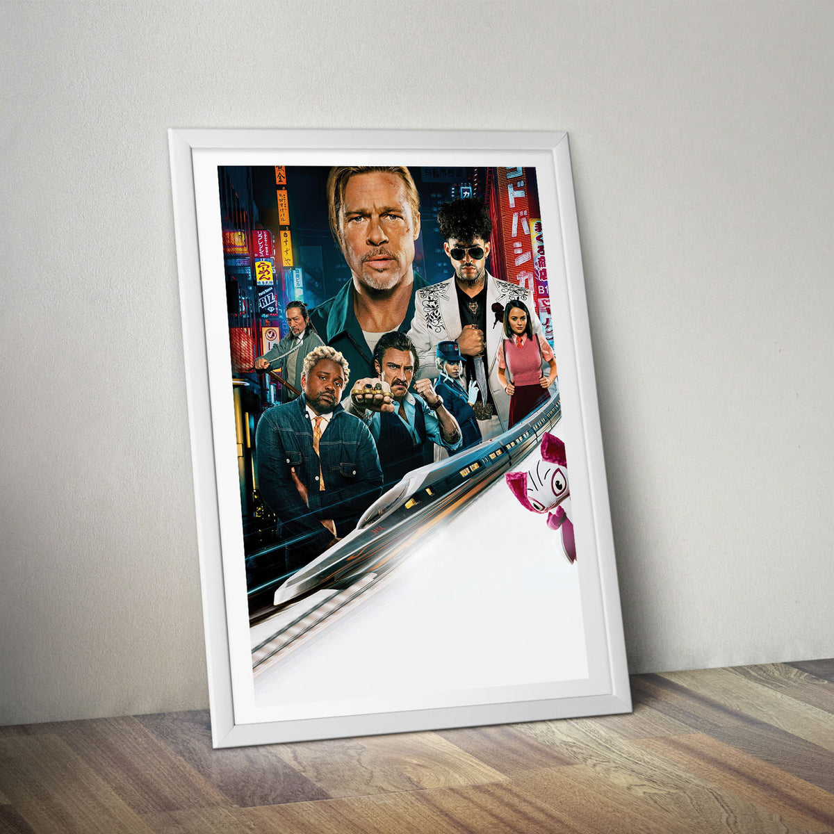 Flex Designs Poster Bullet Train Sketch 5 x 7" Home Goods - Movie 2022 Movie Poster