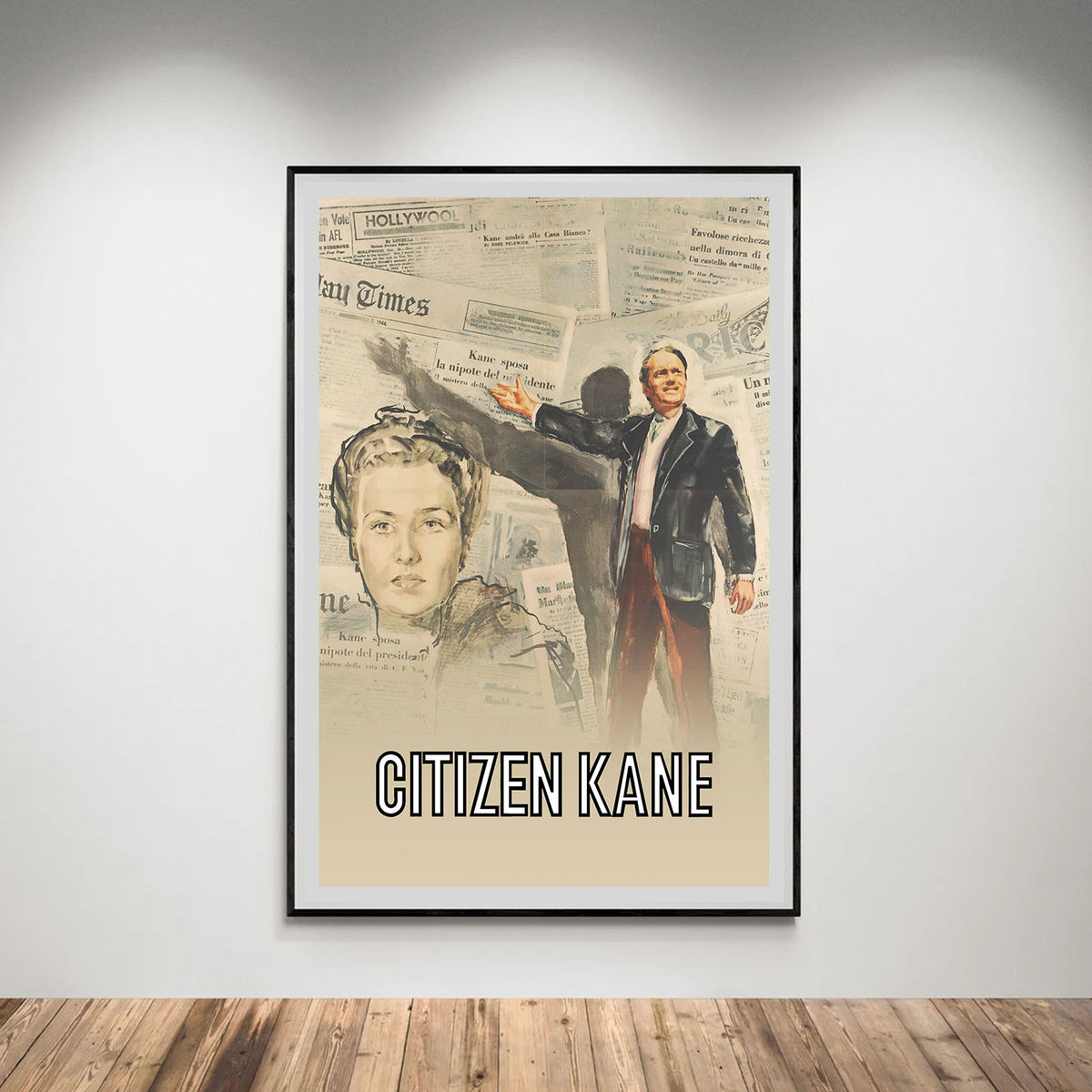 Flex Designs Poster Citizen Kane Cartoon 5 x 7" Home Goods - Movie 1941 Movie Poster