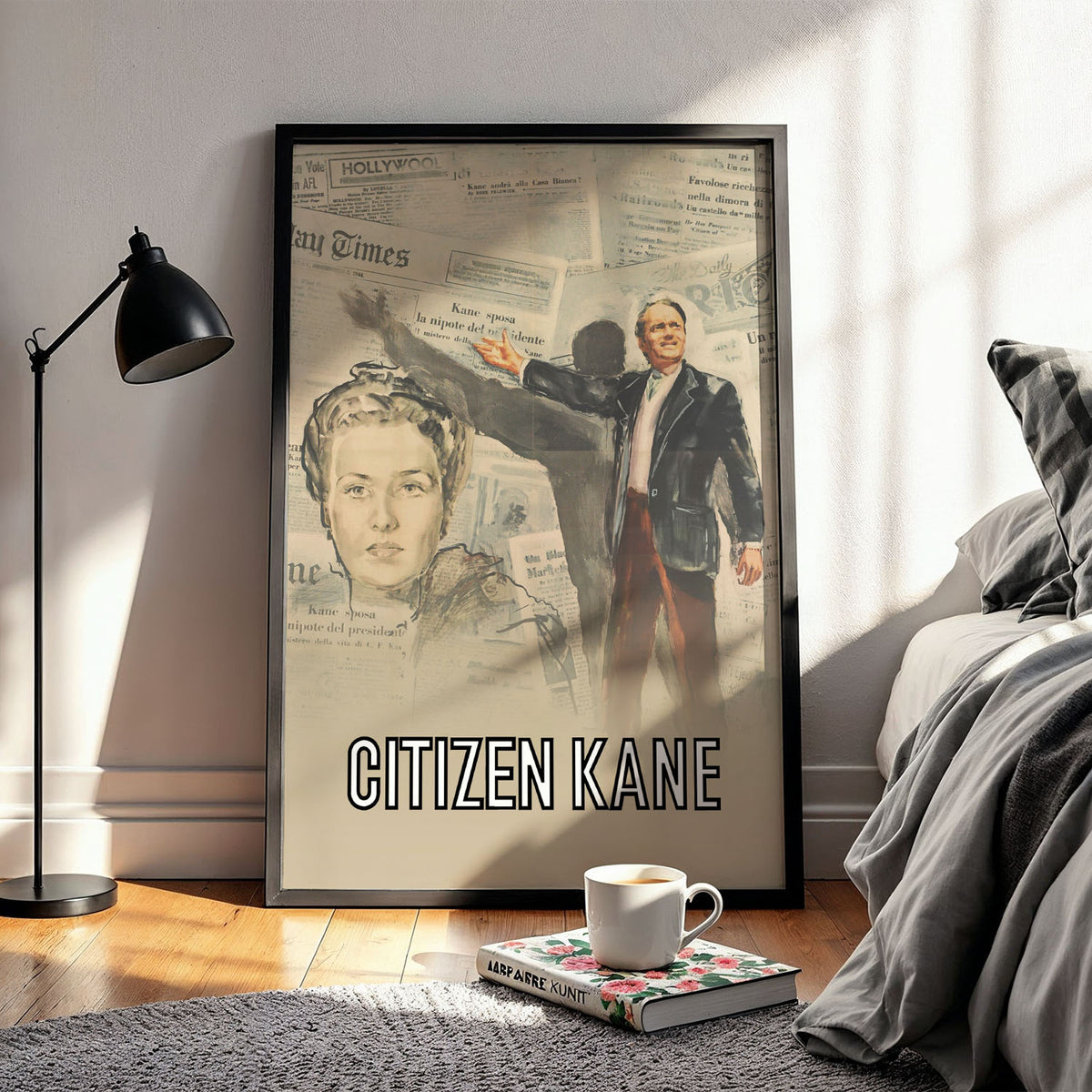 Flex Designs Poster Citizen Kane Cartoon 11 x 17" Home Goods - Movie 1941 Movie Poster