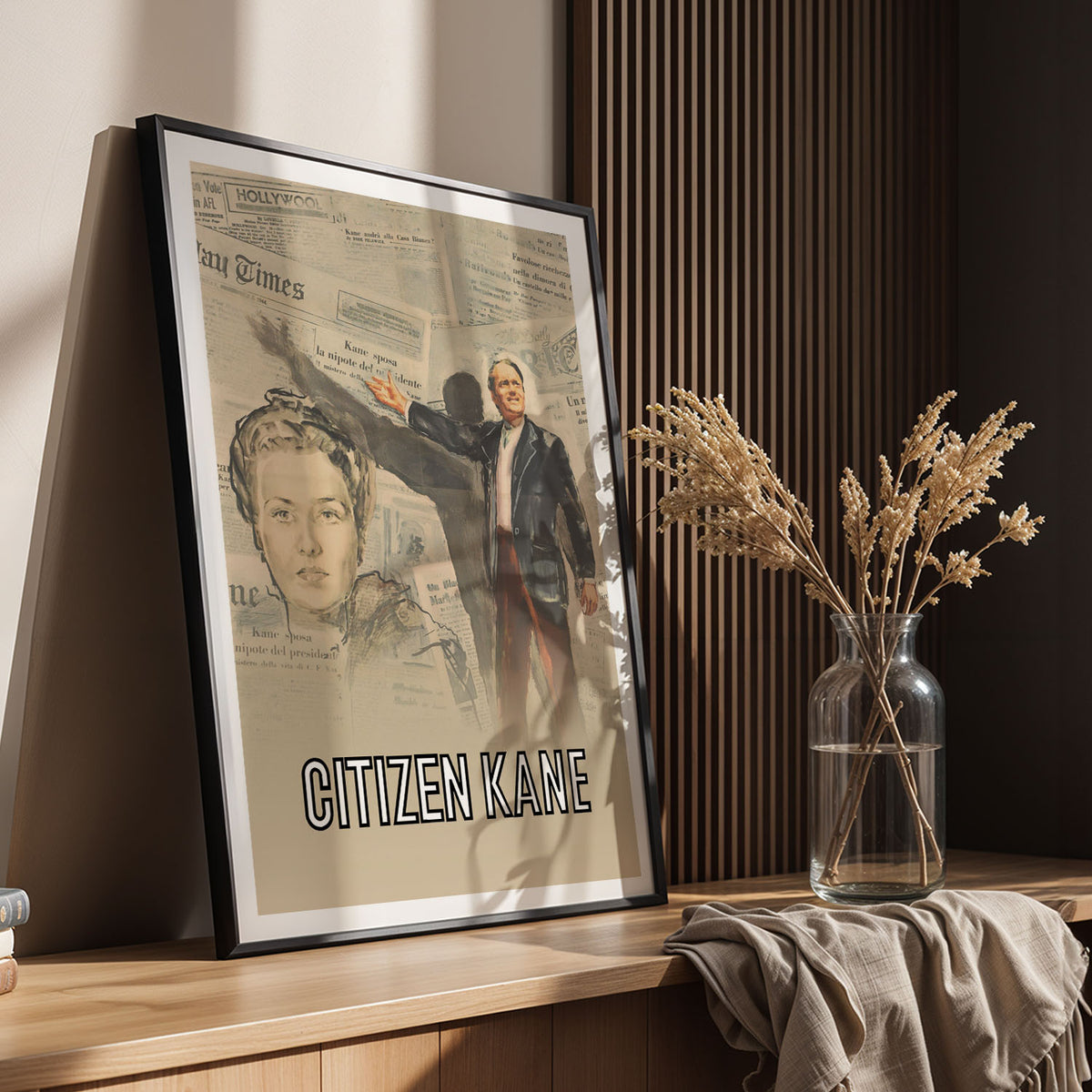 Flex Designs Poster Citizen Kane Cartoon 11 x 17" Home Goods - Movie 1941 Movie Poster