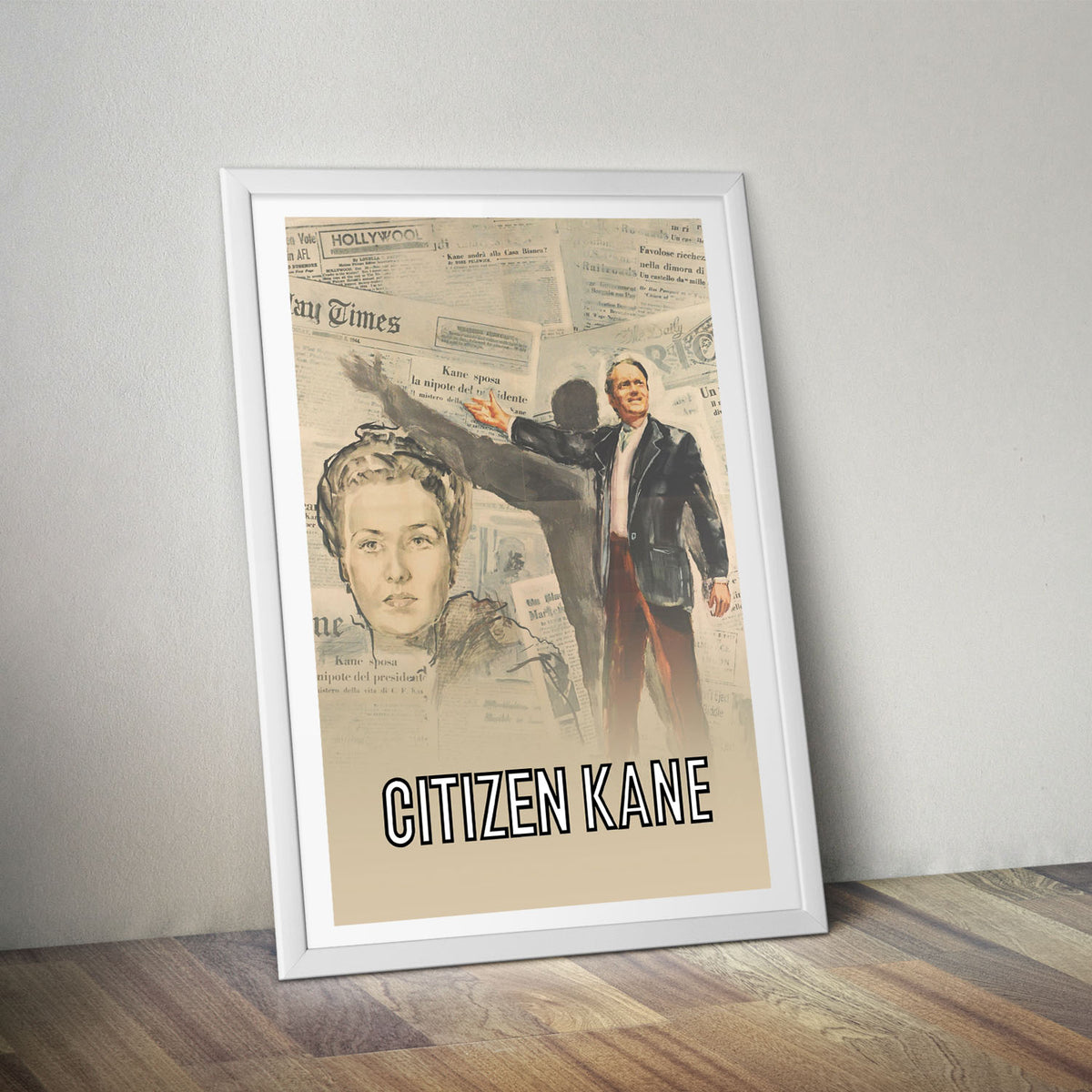 Flex Designs Poster Citizen Kane Cartoon 5 x 7" Home Goods - Movie 1941 Movie Poster