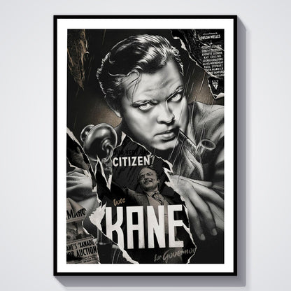Flex Designs Poster Citizen Kane Sketch 5 x 7" Home Goods - Movie 1941 Movie Poster