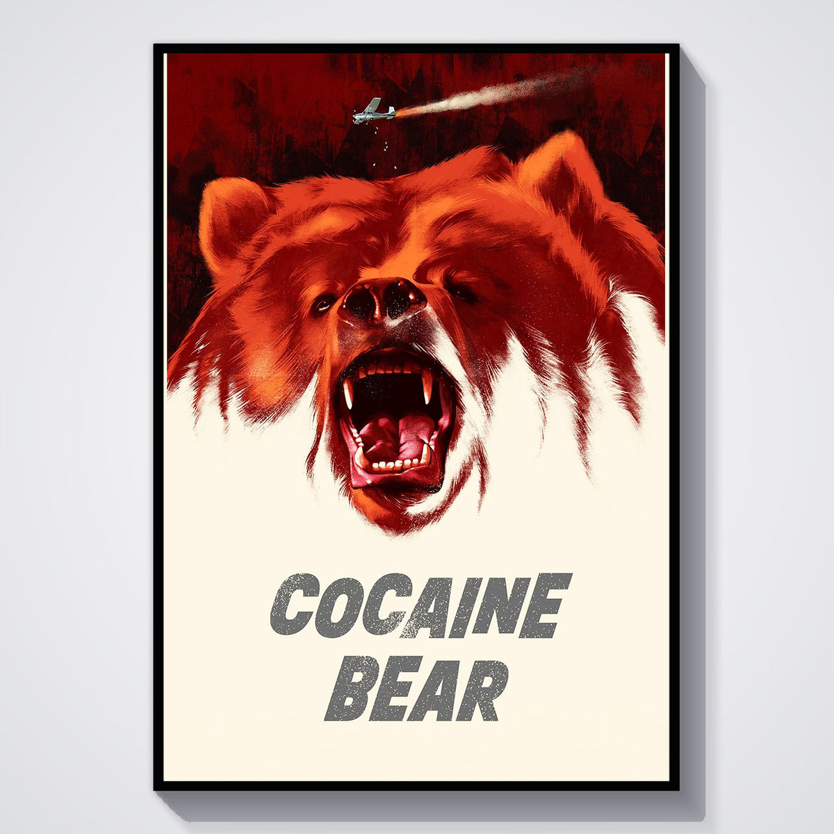 Flex Designs Poster Cocaine Bear 11 x 17" Home Goods - Movie 2023 Movie Poster