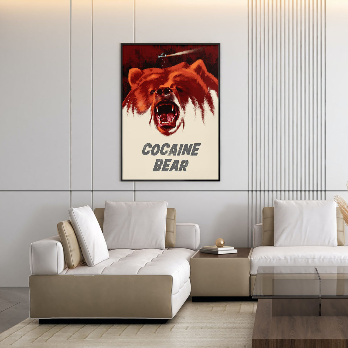 Flex Designs Poster Cocaine Bear 11 x 17" Home Goods - Movie 2023 Movie Poster