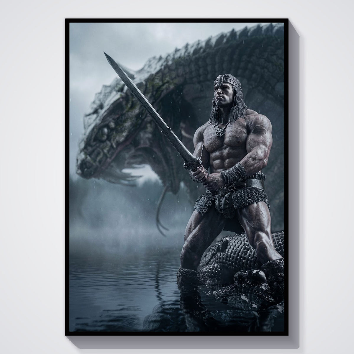Flex Designs Poster Conan the Barbarian Textless 11 x 17" Home Goods - Movie 1982 Movie Poster