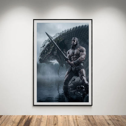 Flex Designs Poster Conan the Barbarian Textless 5 x 7" Home Goods - Movie 1982 Movie Poster