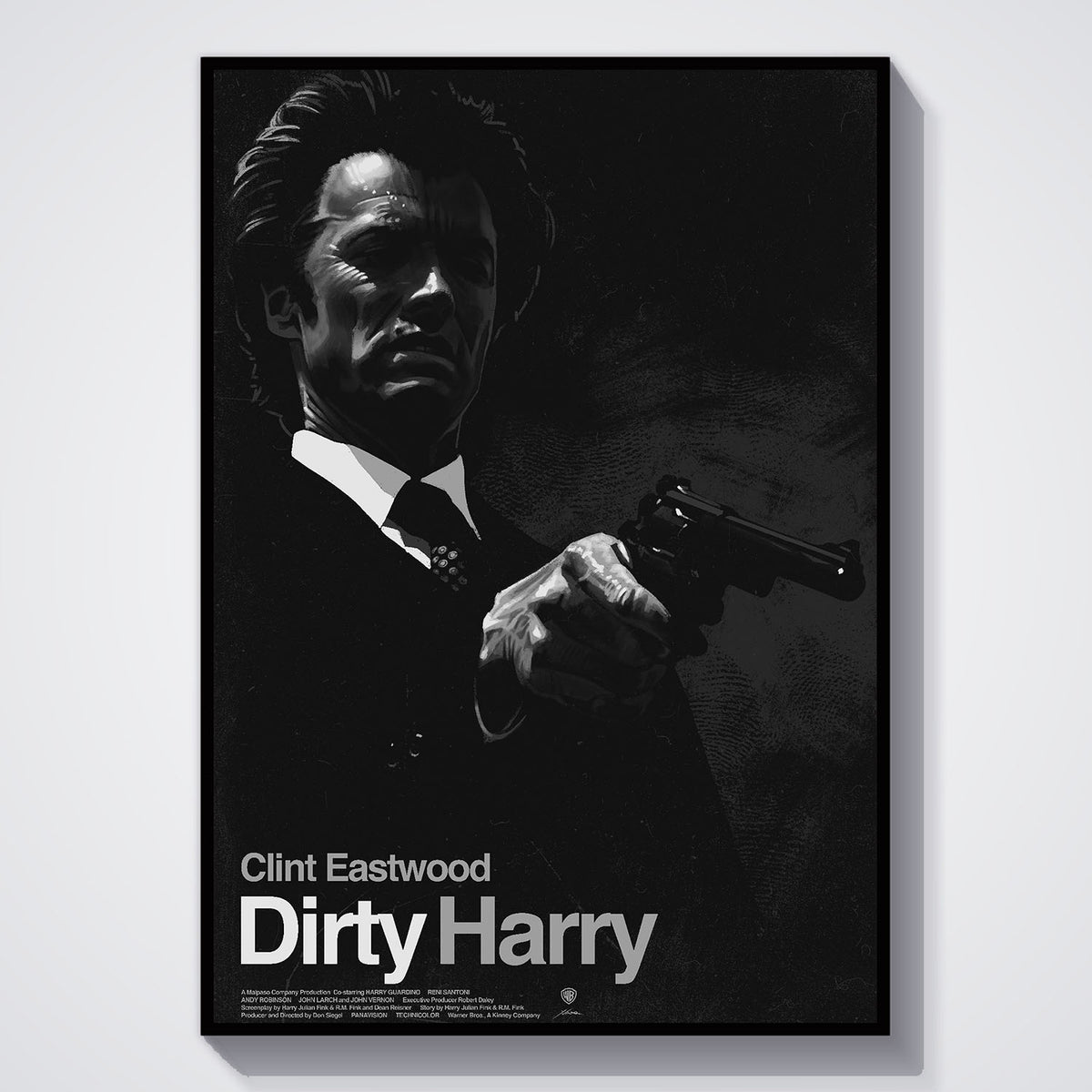 Flex Designs Poster Dirty Harry 11 x 17" Home Goods - Movie 1971 Movie Poster
