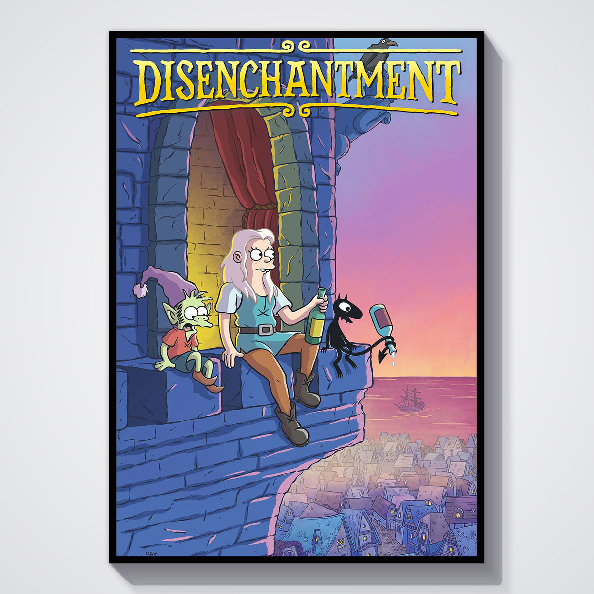 Flex Designs Poster Disenchantment 11 x 17" Home Goods - TV Show 2018 TV Show Poster