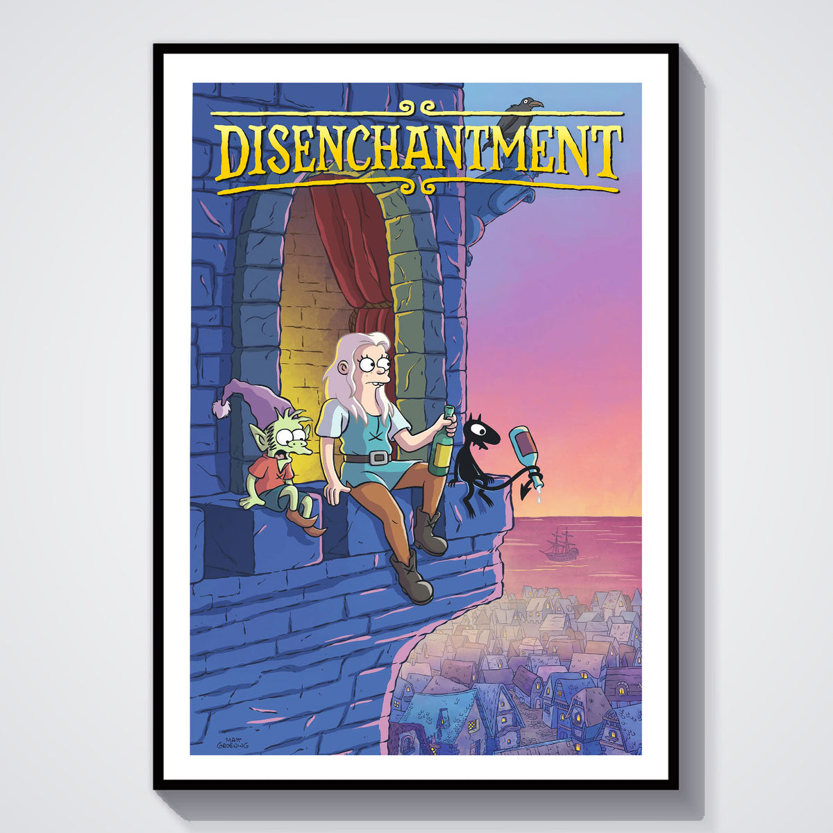 Flex Designs Poster Disenchantment 5 x 7" Home Goods - TV Show 2018 TV Show Poster