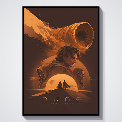 Flex Designs Poster Dune Part Three Minimalist 11 x 17" Home Goods - Movie 2026 Movie Poster