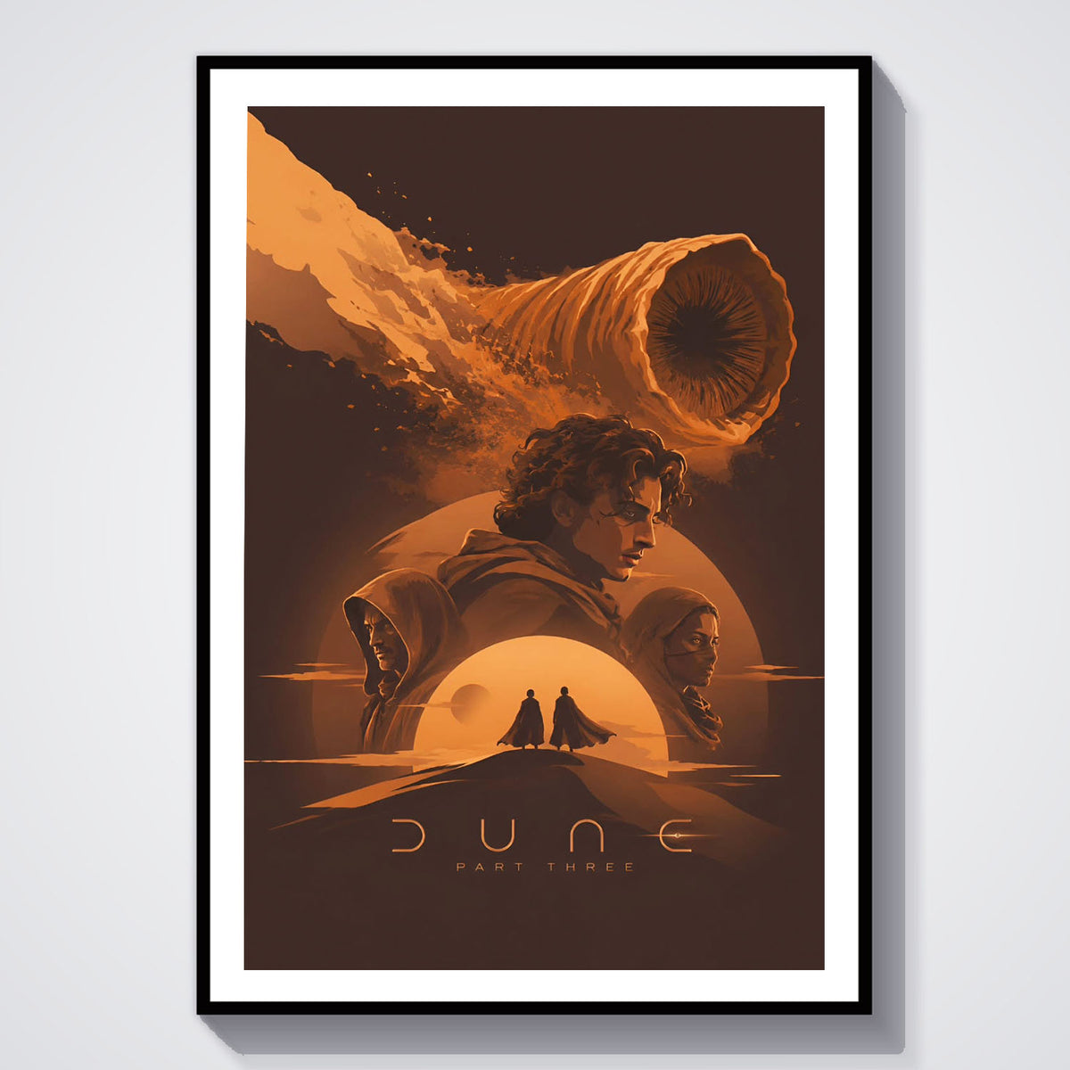 Flex Designs Poster Dune Part Three Minimalist 5 x 7" Home Goods - Movie 2026 Movie Poster