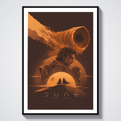 Flex Designs Poster Dune Part Three Minimalist 5 x 7" Home Goods - Movie 2026 Movie Poster