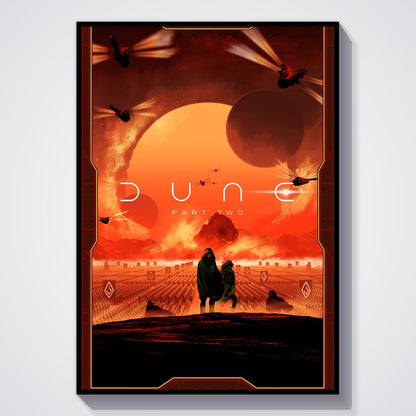 Flex Designs Poster Dune - Part Two Cover 11 x 17" Home Goods - Movie 2024 Movie Poster