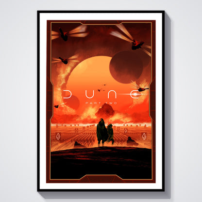Flex Designs Poster Dune - Part Two Cover 5 x 7" Home Goods - Movie 2024 Movie Poster