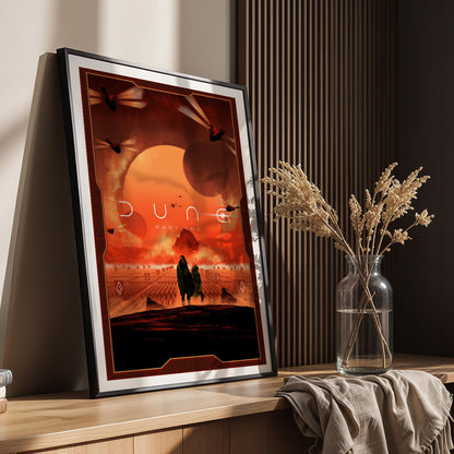 Flex Designs Poster Dune - Part Two Cover 11 x 17" Home Goods - Movie 2024 Movie Poster