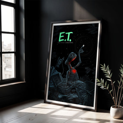 Flex Designs Poster ET the ExtraTerrestrial Sketch 5 x 7" Home Goods - Movie 1982 Movie Poster