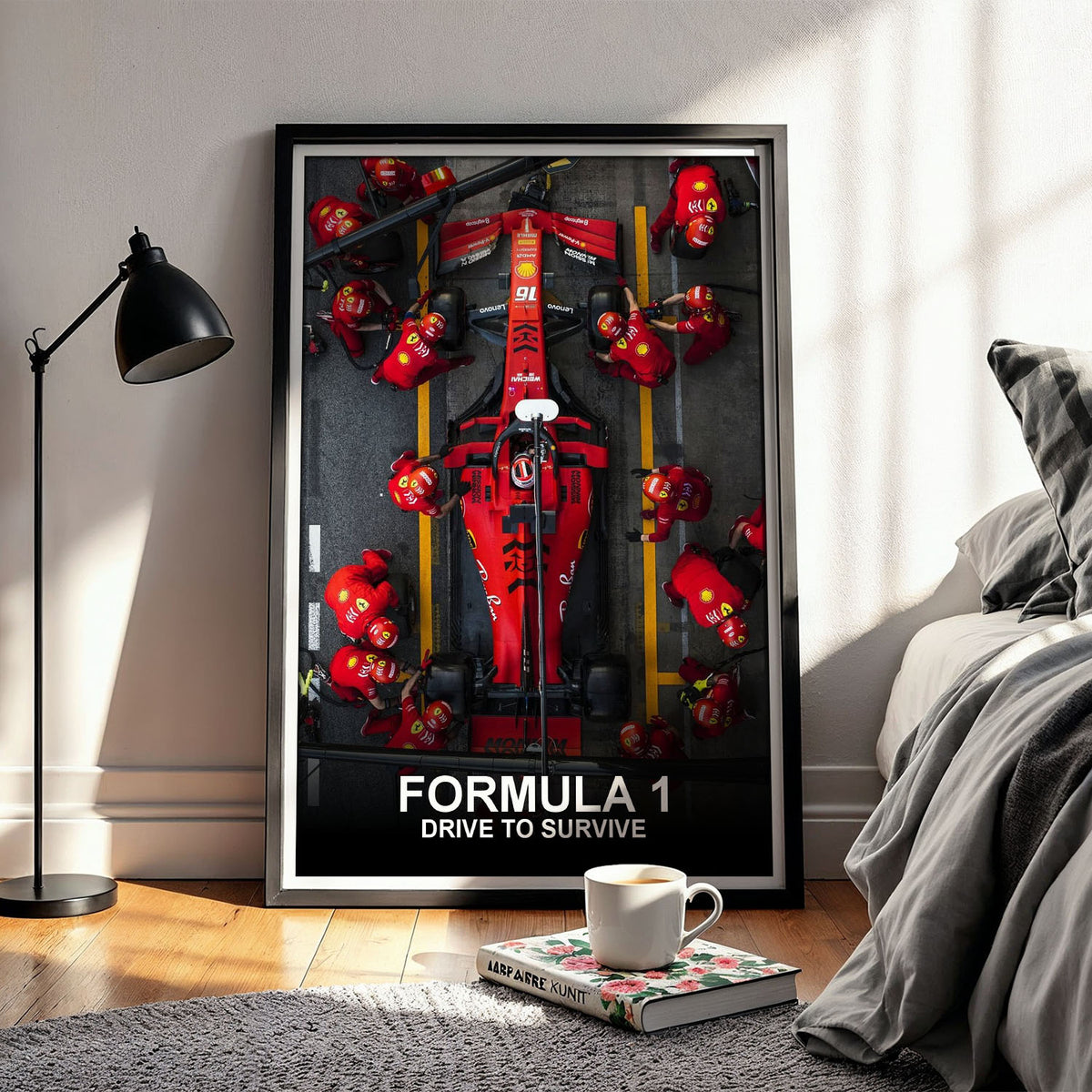 Flex Designs Poster Formula 1 Drive to Survive Ferrari 11 x 17" Home Goods - TV Show 2019 TV Show Poster