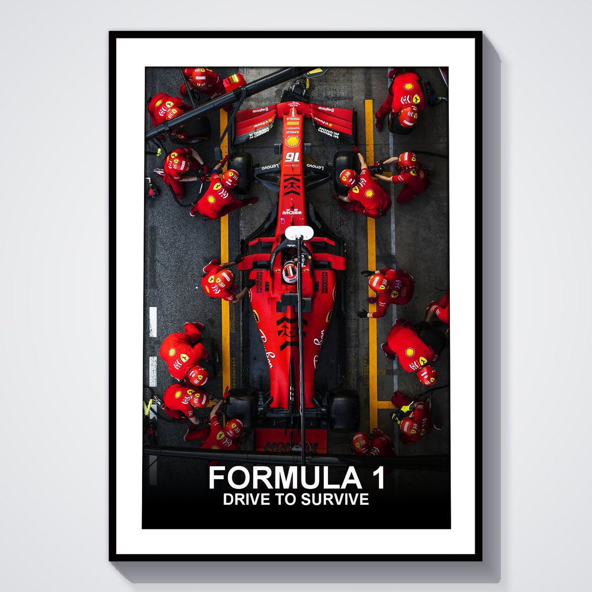 Flex Designs Poster Formula 1 Drive to Survive Ferrari 5 x 7" Home Goods - TV Show 2019 TV Show Poster