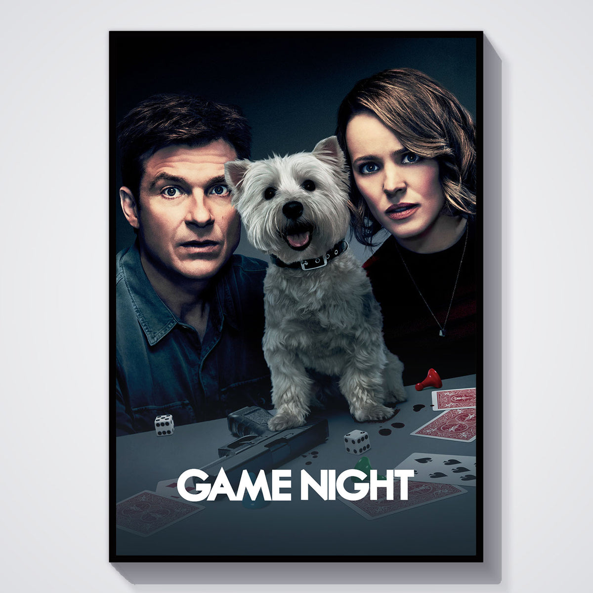 Flex Designs Poster Game Night 11 x 17" Home Goods - Movie 2018 Movie Poster