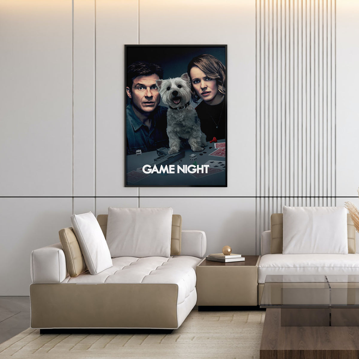 Flex Designs Poster Game Night 11 x 17" Home Goods - Movie 2018 Movie Poster