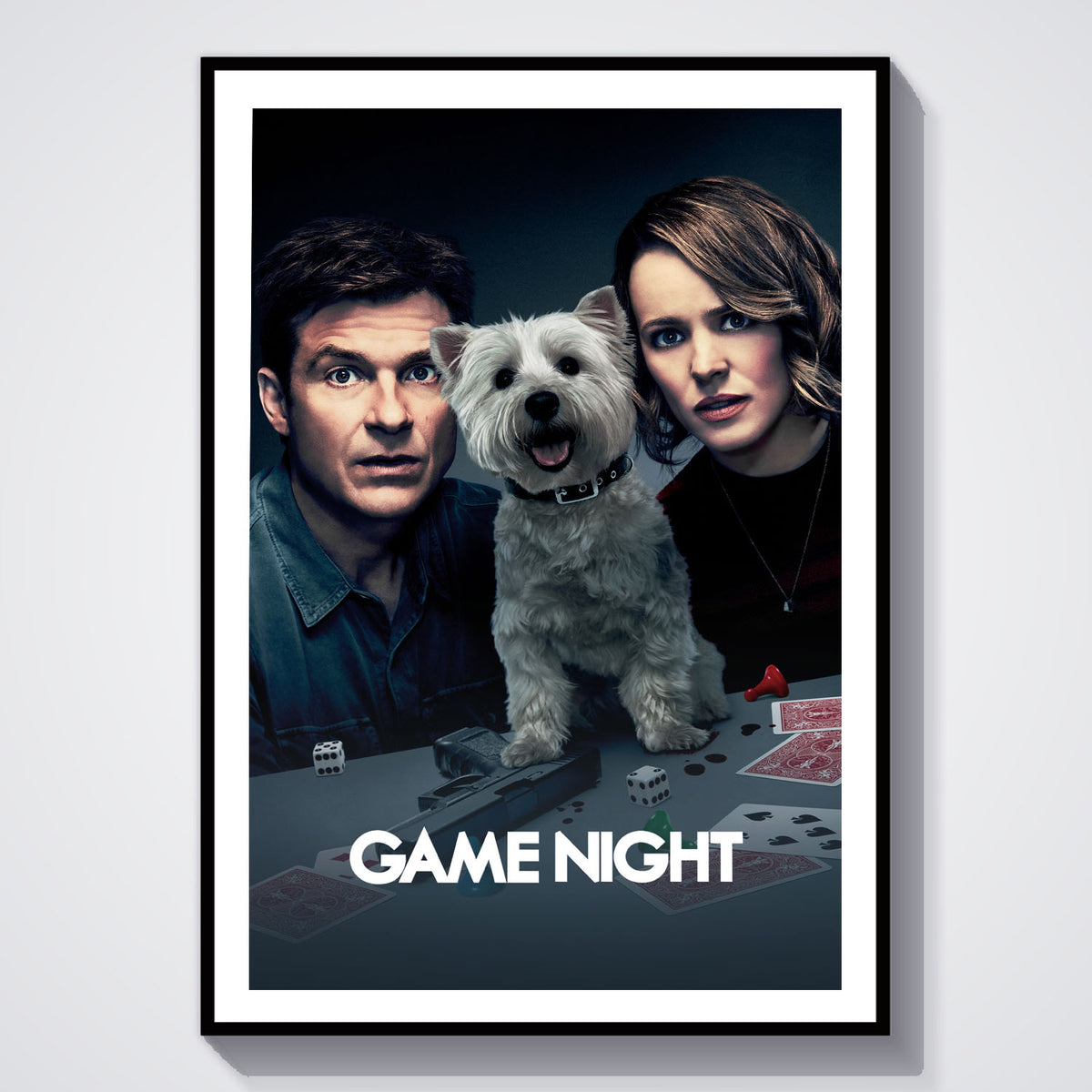 Flex Designs Poster Game Night 5 x 7" Home Goods - Movie 2018 Movie Poster