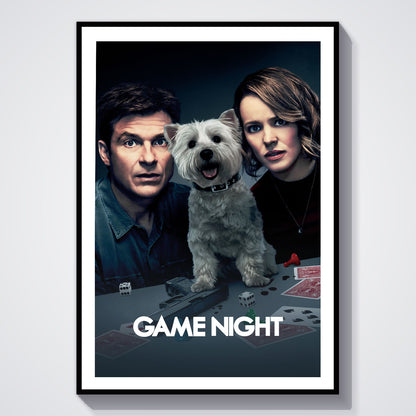 Flex Designs Poster Game Night 5 x 7" Home Goods - Movie 2018 Movie Poster
