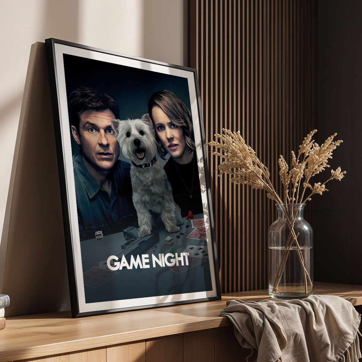 Flex Designs Poster Game Night 11 x 17" Home Goods - Movie 2018 Movie Poster
